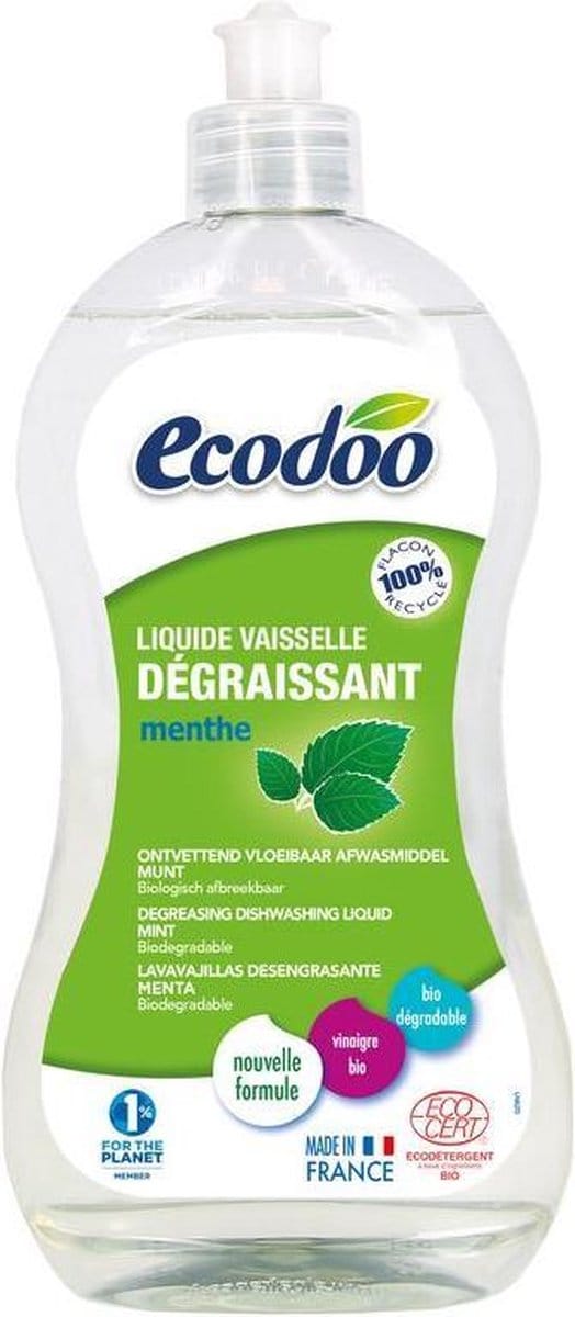 Ecodoo Afwasmiddel vloeibaar ontvettend munt eco 500 Milliliter