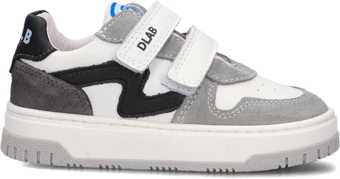 Develab 45243 Sneakers Jongens - Leren Sneaker - Grijs - Maat 24