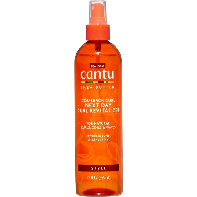 Cantu Shea Butter Hair Moisturizing Curl Activator Cream + Comeback Curl Next Day Curl Revitalizer 355 ml + 355 ml