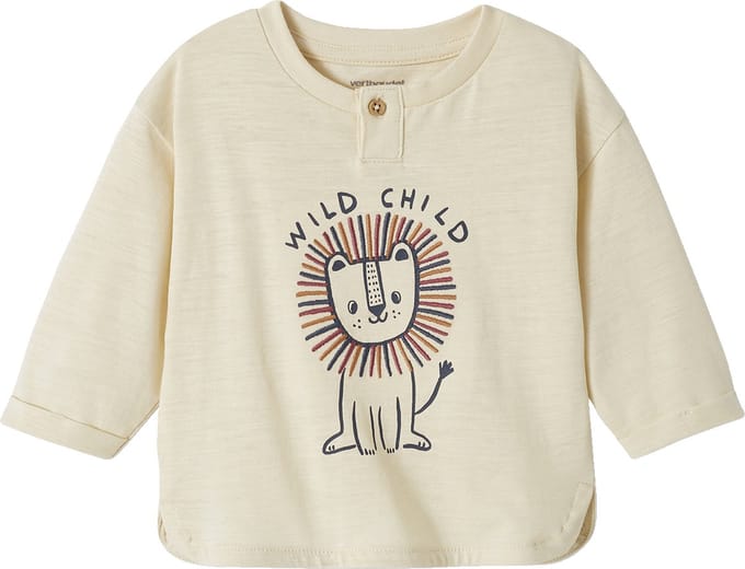Vertbaudet T-shirt met lange mouwen "leeuw" baby