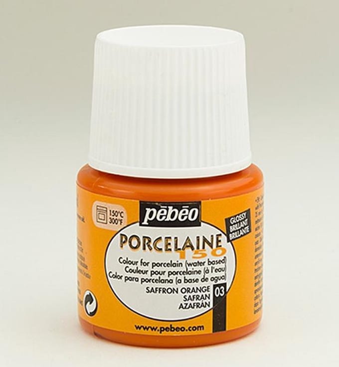 Porseleinverf - 03 Saffron Orange - Pebeo - 45ml