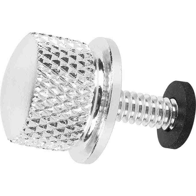 Motorcycle Seat Bolt Polished Stainless Steel fits most 1996 & Later Models white