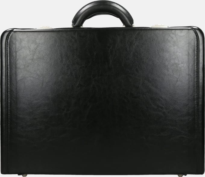 D&N lederwaren attache koffer black