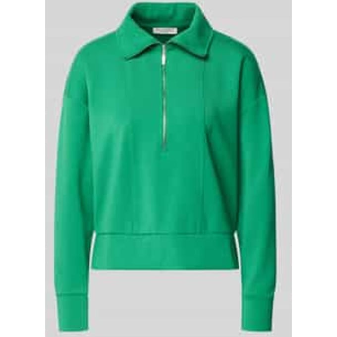 sweatshirt met platte kraag