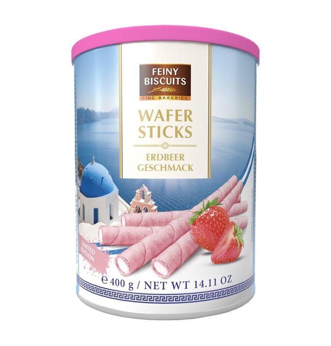 Feine Biscuits Aardbei Wafelrolletjes 400 g