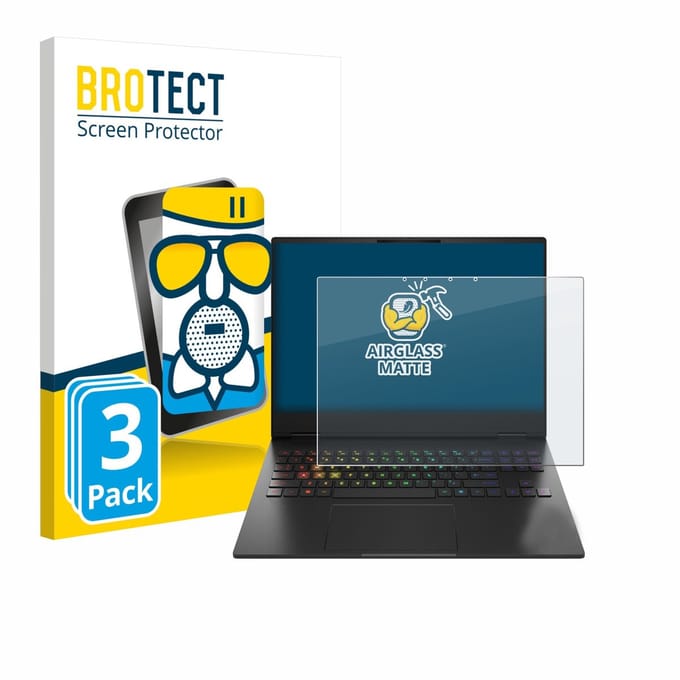BROTECT - Screenprotector voor HP Omen Transcend 16-u1000nl - Folie Beschermfolie Beschermglas matte 3 Stuks
