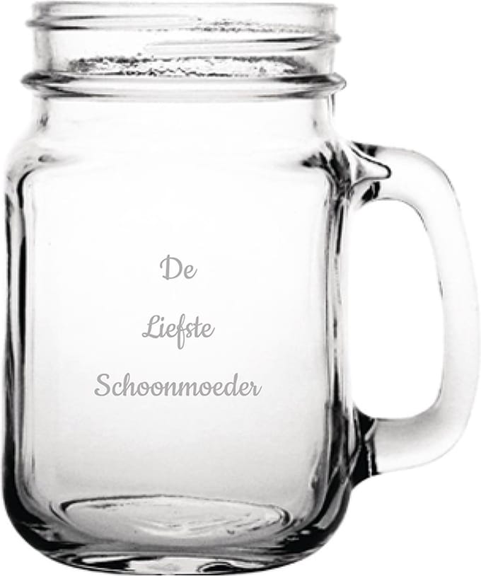 Gegraveerde Drinkglas 45cl De Liefste Schoonmoeder