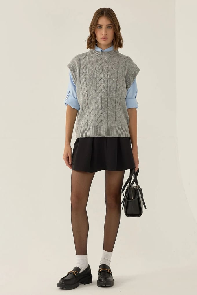 Haarvlechtpatroon Sweater Vest