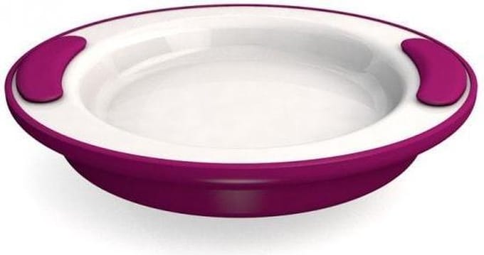 Adhome Warmhoudbord Ornamin Diameter 25,5 cm - 4,2 cm hoog - kleur: rood