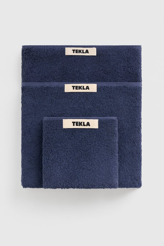 Tekla Unisex Washcloth Navy Größe: 30X30 | Handtücher Outlet | Unisex | Blau