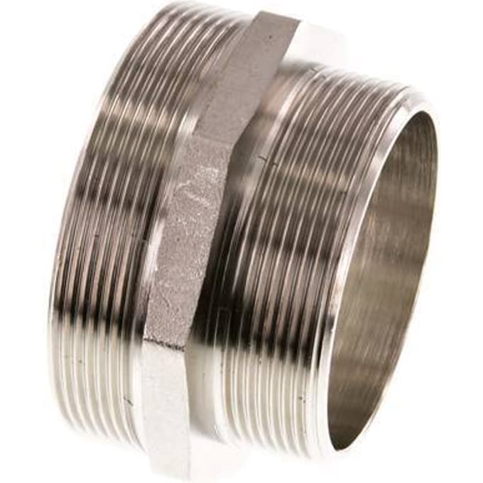 G 3'' x G 2 1/2'' Vernikkeld Messing Borstnippel 16 Bar - FL2S-M-BN-300G-212G