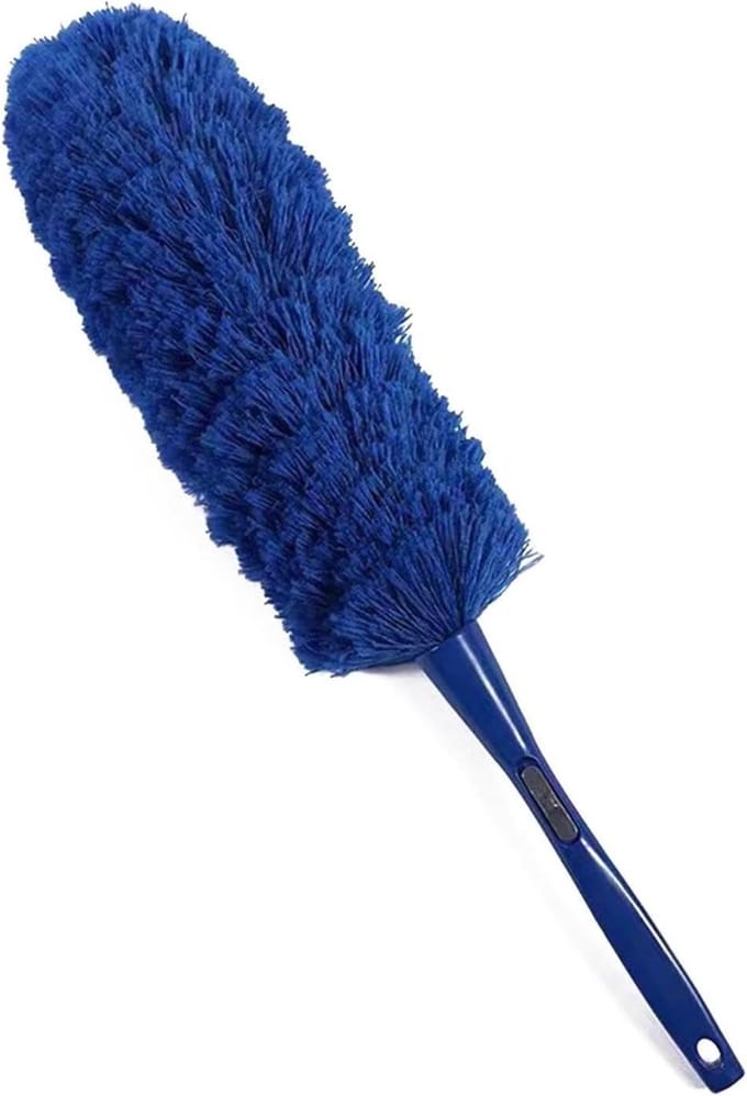 Microvezel Plumeau - Flexibele Stoffer - Auto Reinigen - Buigbare Kop - 60 cm Lengte - Blauw
