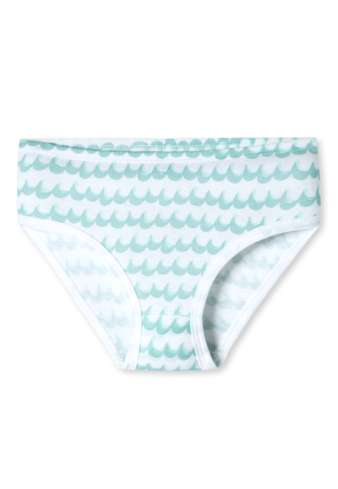 Slips, set van 3, golvend patroon, turquoise - Fine Rib 92