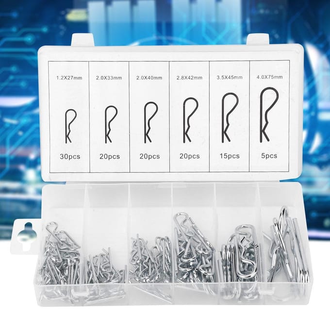 110 STUKS R Type Roestvrij Staal Gegalvaniseerd Golf Borgpen Handgereedschap Accessoire