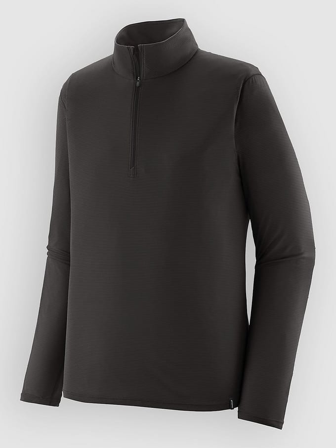 Patagonia Cap LW Zip Neck Thermo Shirt zwart