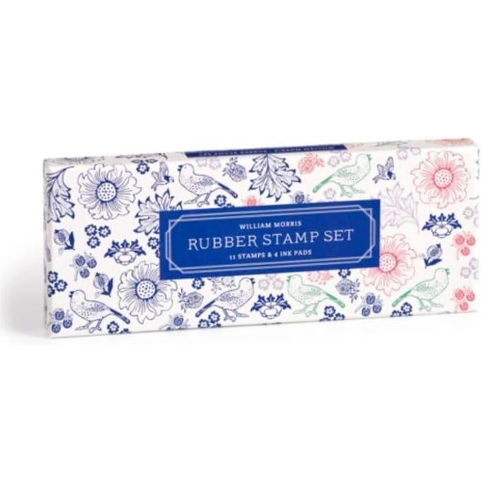 William Morris Rubber Stamp Set - Galison