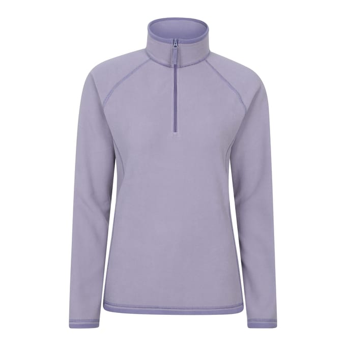 Mountain Warehouse Dames/Dames Montana Half Zip Fleece Top (Donker paars)