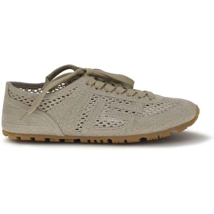 Balmain Beige Katoenen Sport Sneakers