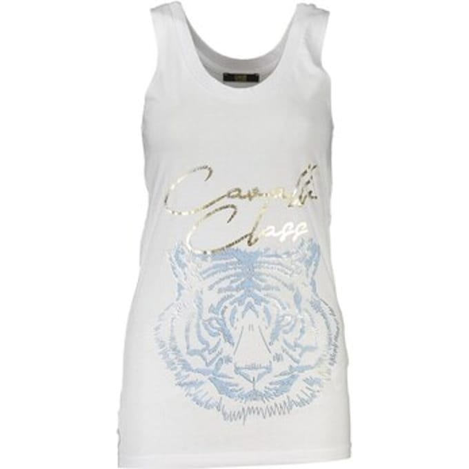 Top Roberto Cavalli qxt62ijd060ca81ce3bianco0005xs