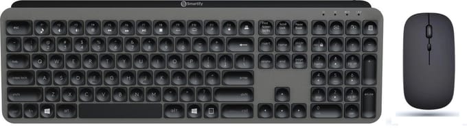 Smartify Pro Keys + Pro Touch - Draadloos Toetsenbord en Muis - Bluetooth Toetsenbord - QWERTY - Zwart