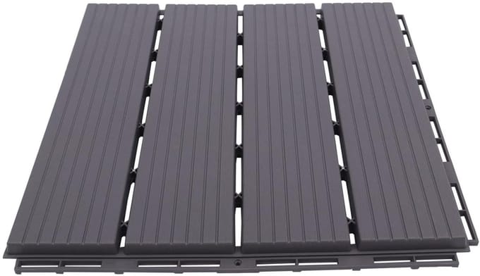 Terrastegels - Balkon vloer - Tuin Opknappen - Interlocking Systeem - 22 Stuks - Grijs