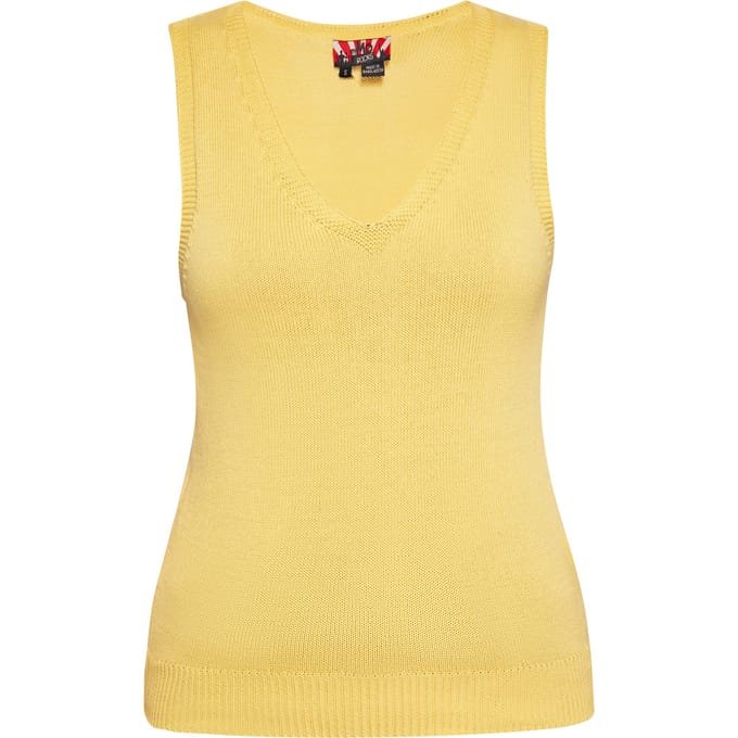 Mymo Slipover Dames geel