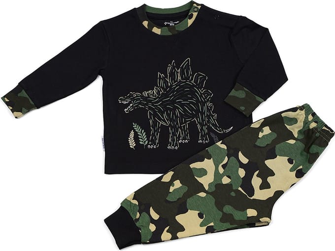 Frogs and Dogs - Pyjama Dino - Zwart - Maat 92 - Jongens