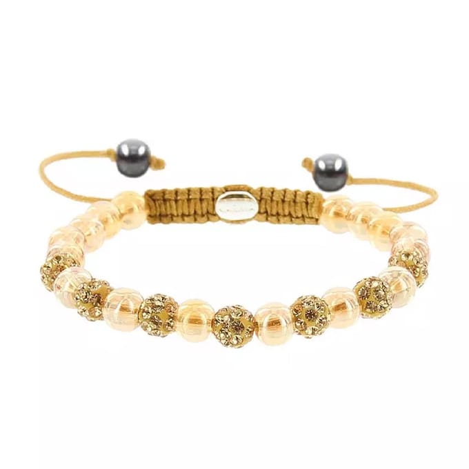 Karma Armband Spiral Royal Gold Crystal