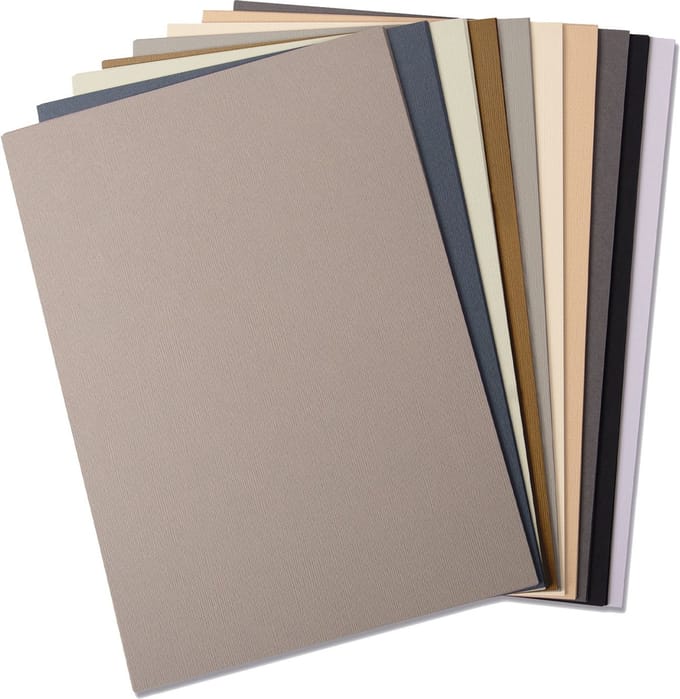60 vellen neutral colored cardstock A4 - Sizzix