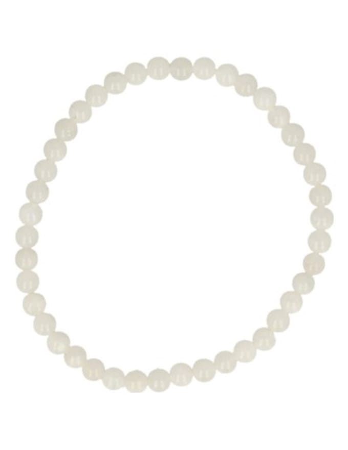 Maansteen regenboog kralenarmband 4 mm
