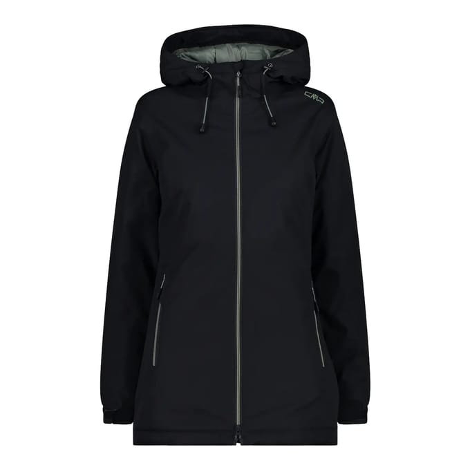 Cmp Long Fix Hood 32z1396 Jas Zwart XL Vrouw
