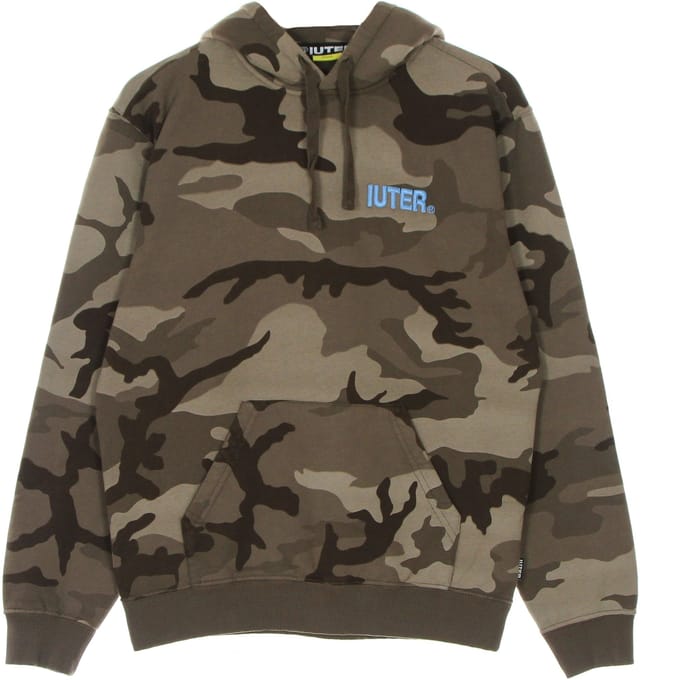 Herenhoodie Divided Camo Hoodie Bruin