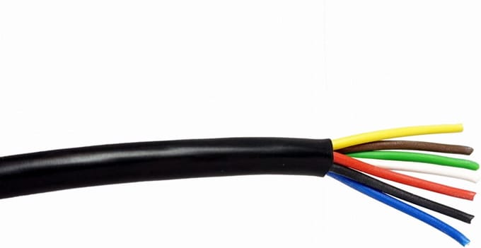 Trailerkabel - 6 x 0,6 + 1 x 1,0mm² - Per meter