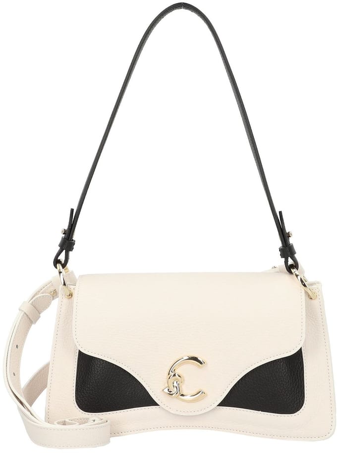 Coccinelle C-Me Schoudertas Leer 27 cm - Dames - blanco-noir