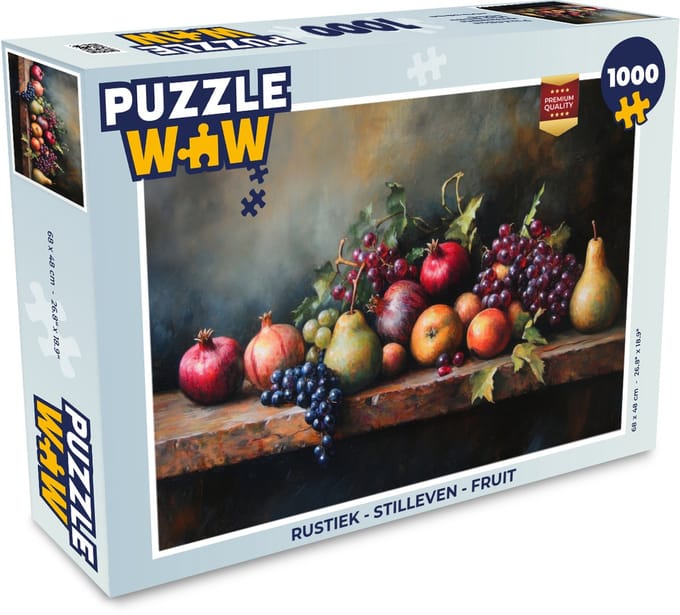 Puzzel Rustiek - Stilleven - Fruit - Legpuzzel - Puzzel 1000 stukjes volwassenen