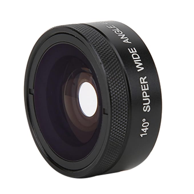 Fisheye Groothoek Macro CPL Sterlicht 6-in-1 Set Telefoonlens black