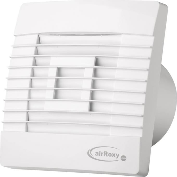 Badkamerventilator met Automatische Sluitklep en Timer 100 mm wit - Prestige 100ZGTS