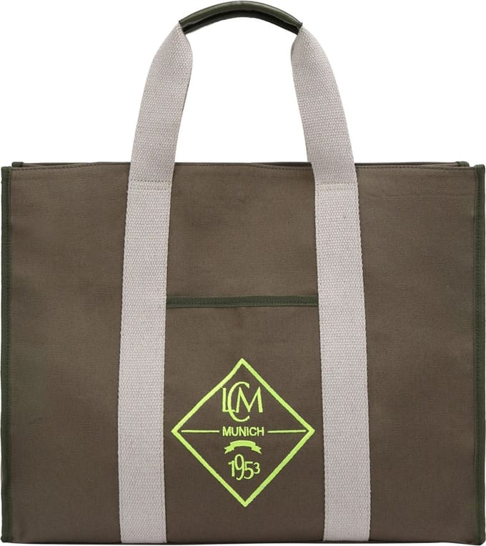L.CREDI Katha Shopper Tas 44 cm - 22 L - khaki