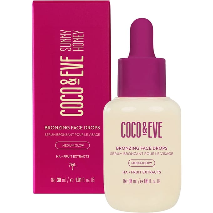 Coco & Eve Bronzing Face Drops (Medium Glow) 30ml