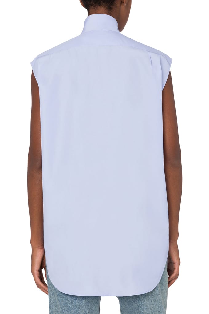 Moschino Sleeveless Tie Shirt Blue Taglia: 36 | Magliette intime Outlet | Donna | Blu
