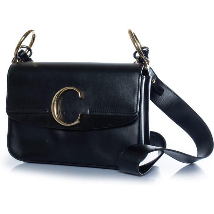 Chloé, C leren tas in zwart