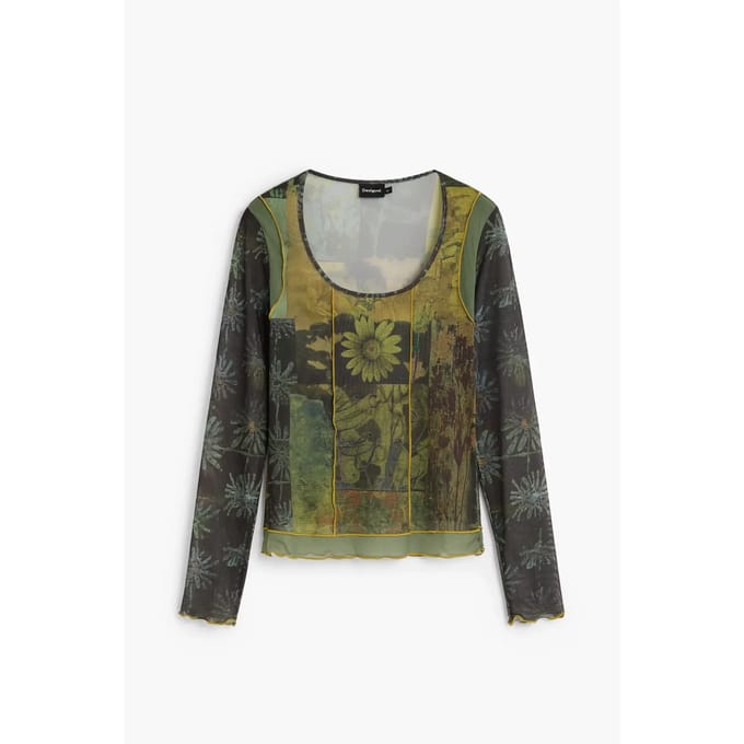 Dames-T-shirt met lange mouwen Desigual Vilna