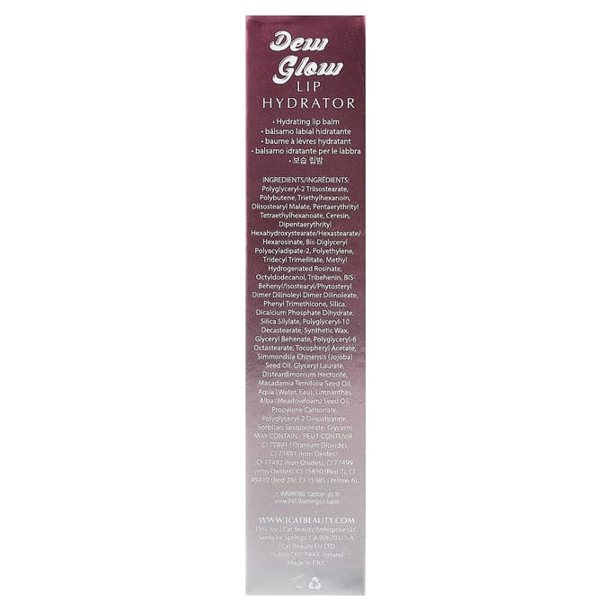 J.Cat Beauty, Dew Glow, Lip Hydrator, DLB105 Glide & Sleep, 3.4g (0,12 oz) gray