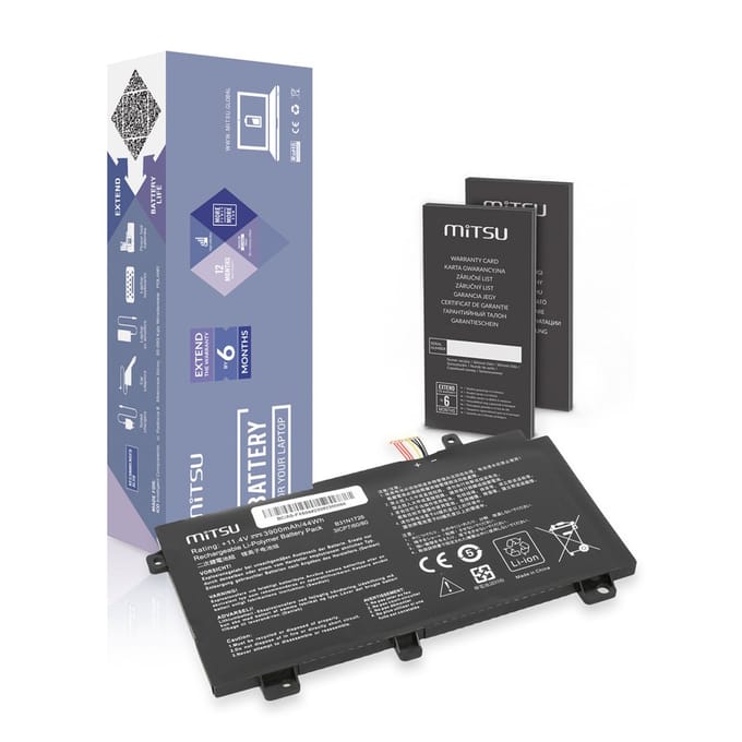 Mitsu B31N1726 - Batterij - Asus FX504 FX505 - Hoge Capaciteit