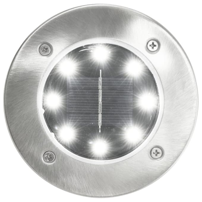 vidaXL Solargrondlampen 8 st LED-lichten wit