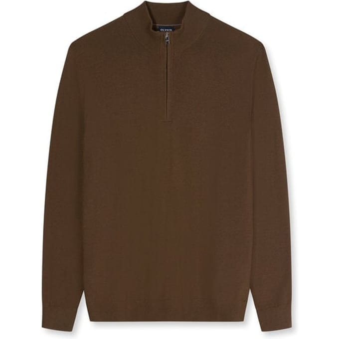 OLYMP Casual Breisel, Zwart-Bruin