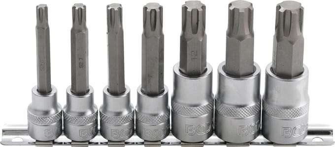 BGS Dopsleutelbitset 3/8 en 1/2 wigprofiel (voor RIBE) M6 - M14 7 delig