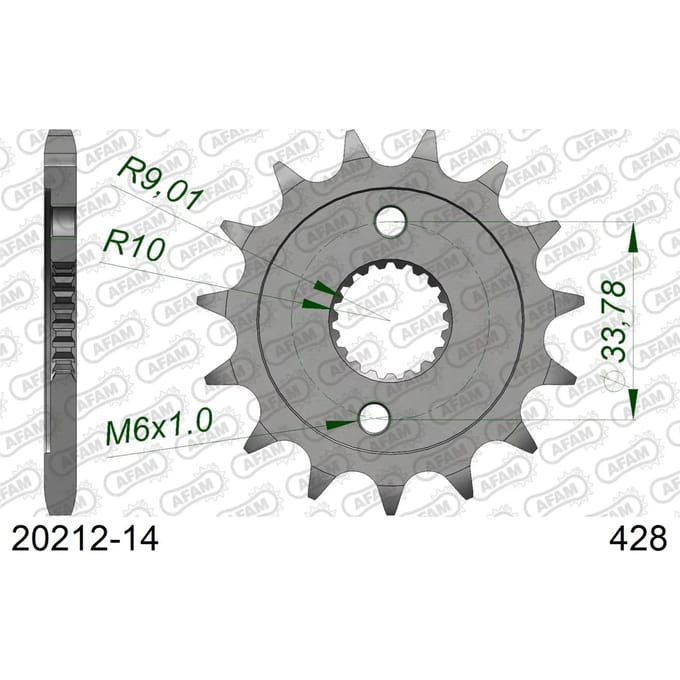 Tandwiel Afam 428 14 dents