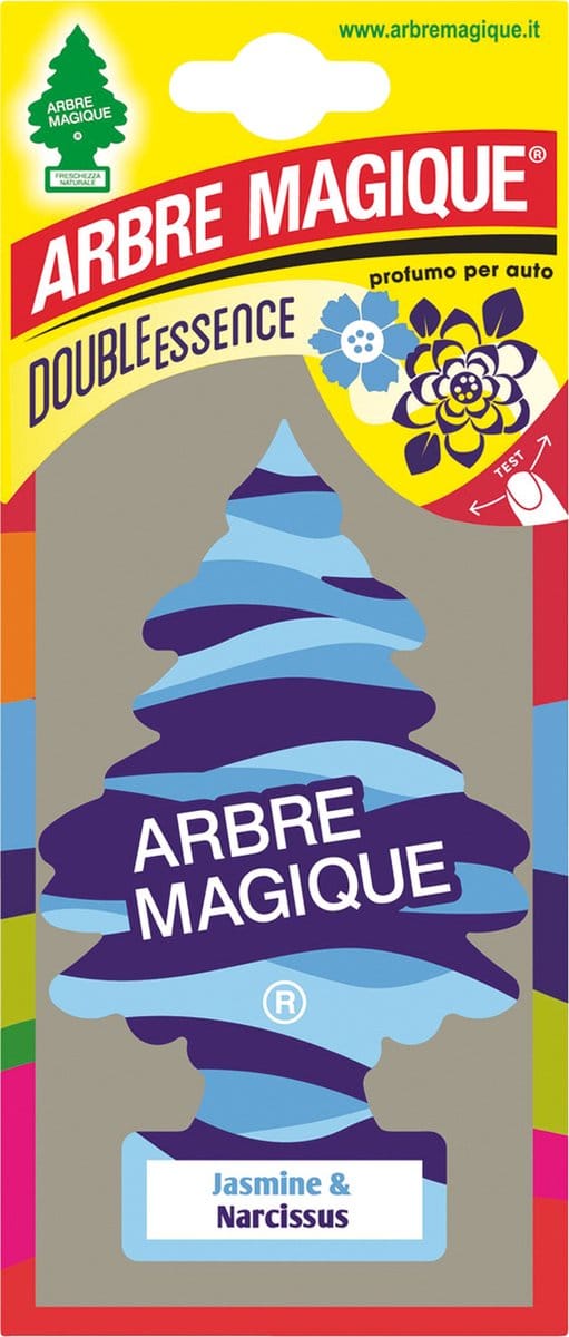 Arbre Magique Luchtverfrisser 12 X 7 Cm Jasmine & Narcis  Blauw