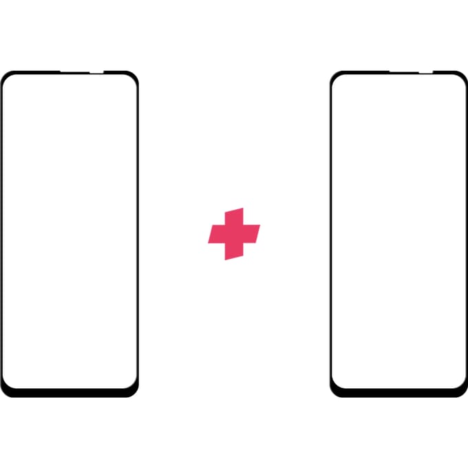 DuoPack: Motorola Moto One Vision screenprotector gehard glas Edge to Edge